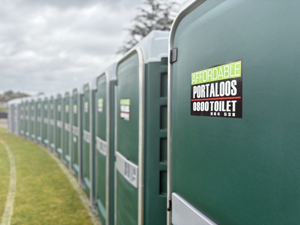 AFP row affordable portaloos